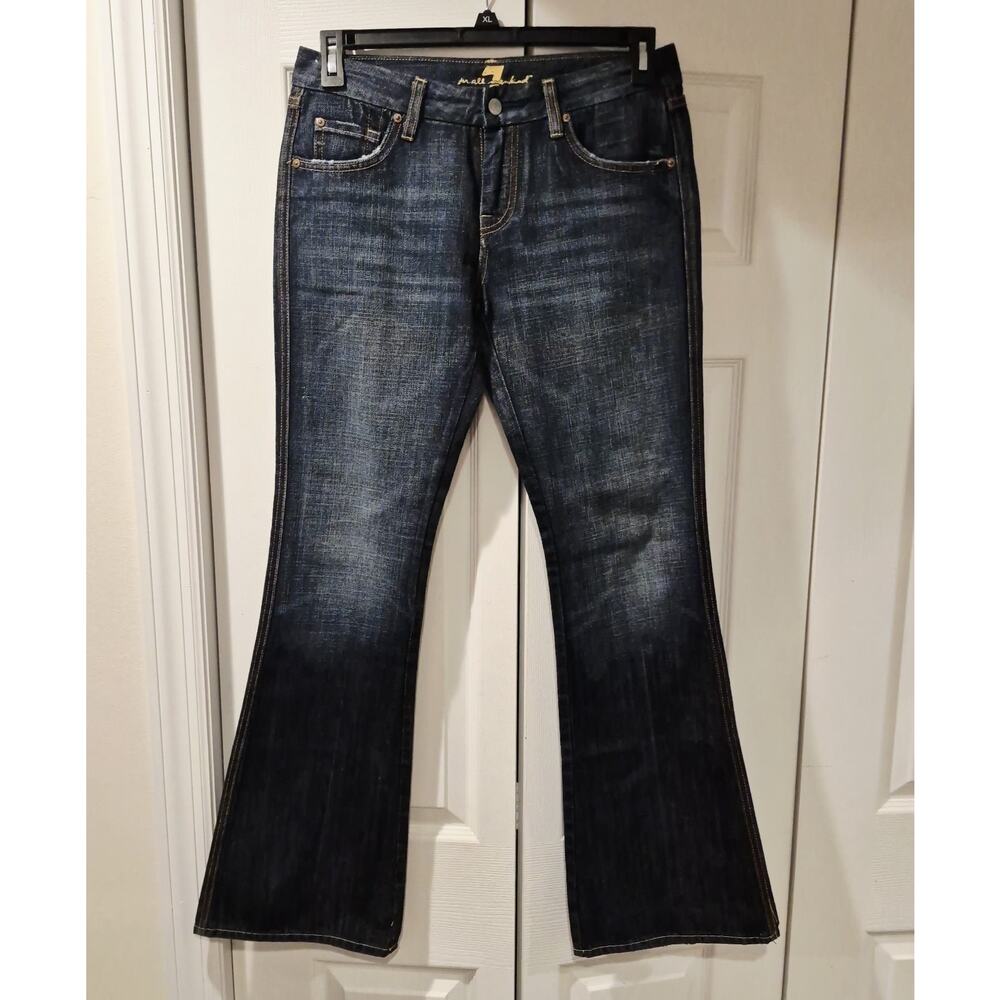 7 For All Mankind A Pocket Jeans Dark Wash Bootcut Womens Size 29